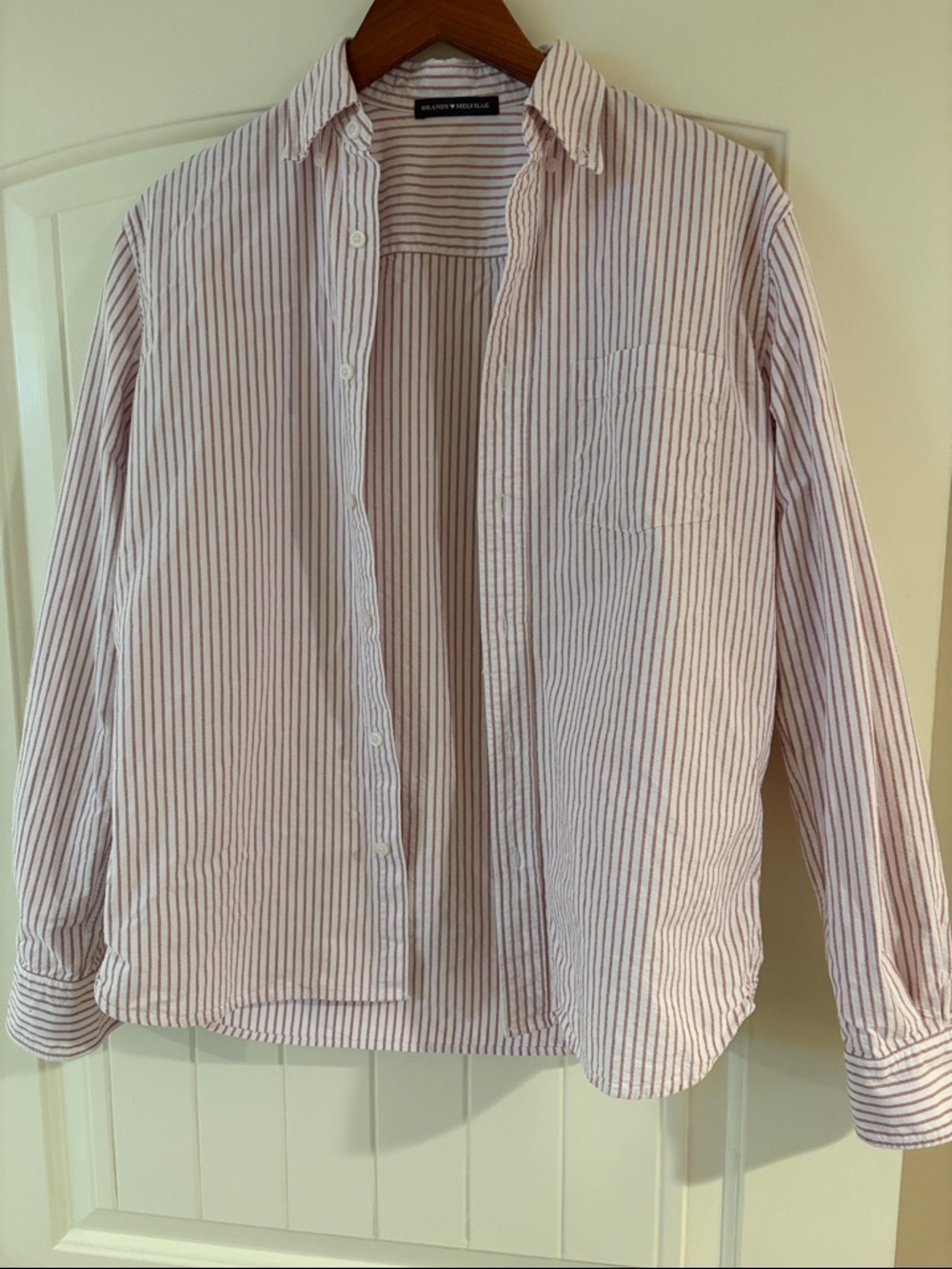 Brandy Melville Stephanie Button Down Top Size Small S/M